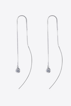 Moissanite 925 Sterling Silver Threader Earrings