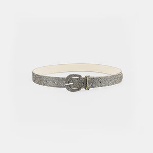 Sequin PU Leather Belt