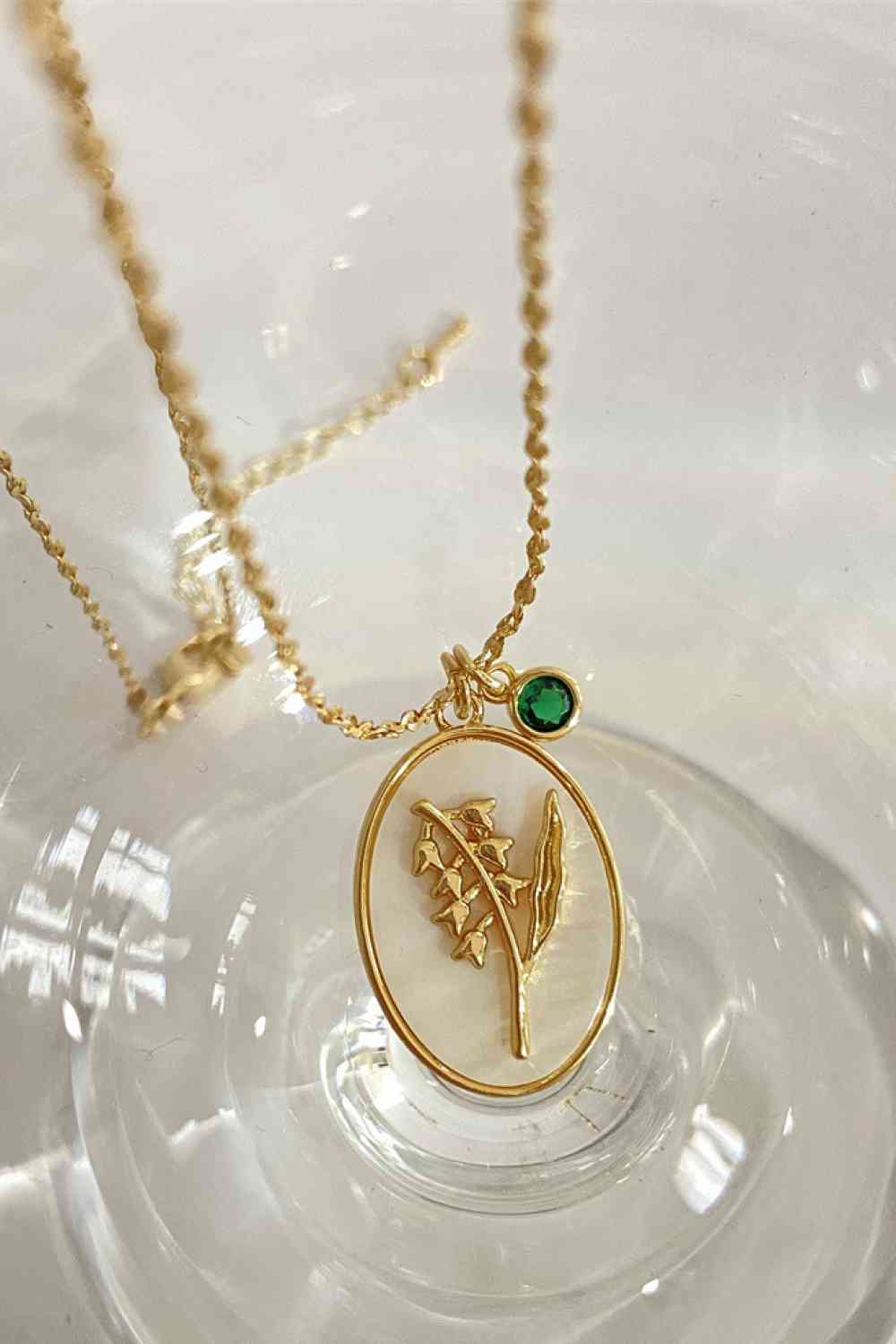 Flower Shell Pendant Copper Necklace - WAZKA