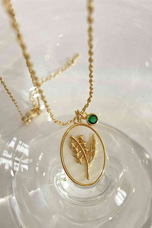 Flower Shell Pendant Copper Necklace - WAZKA