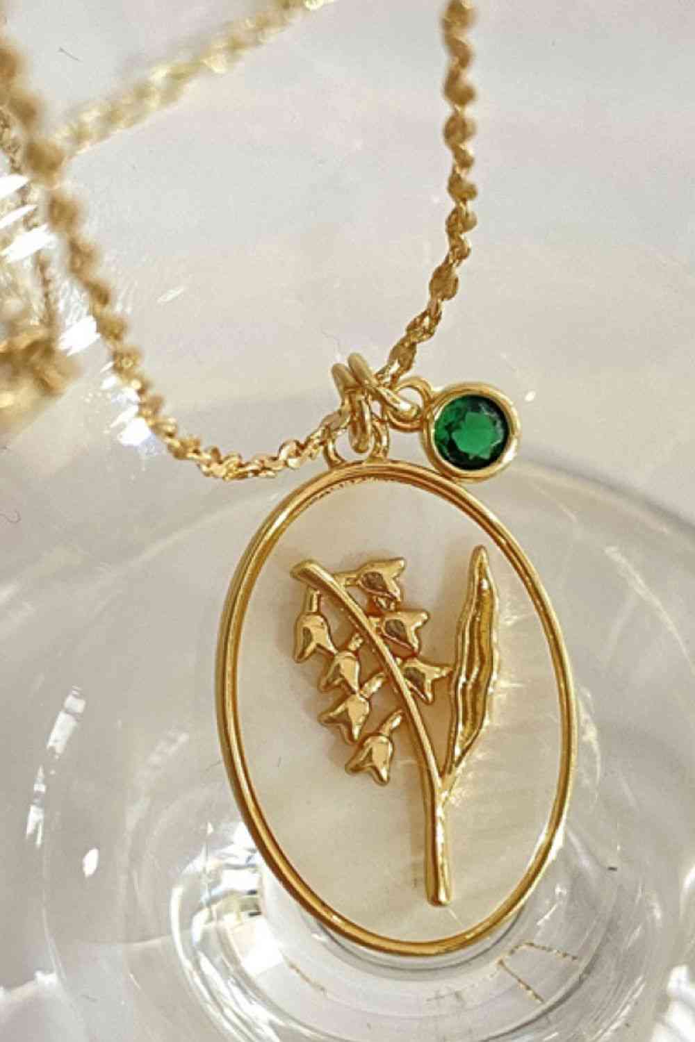 Flower Shell Pendant Copper Necklace - WAZKA
