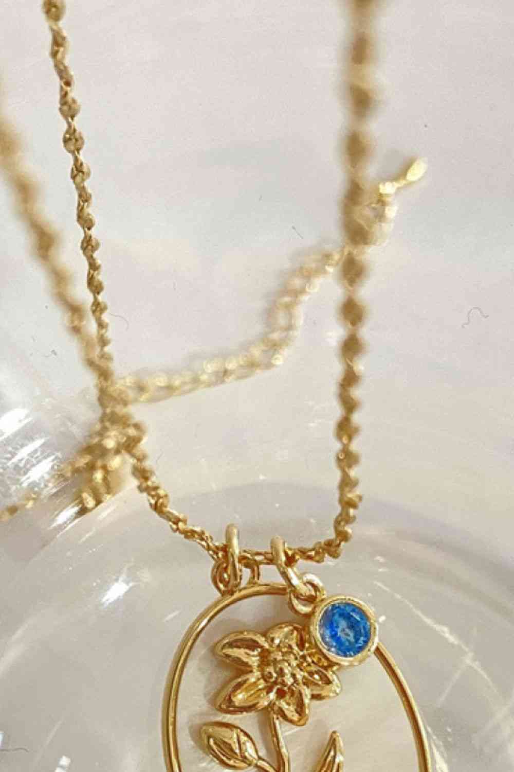Flower Shell Pendant Copper Necklace - WAZKA