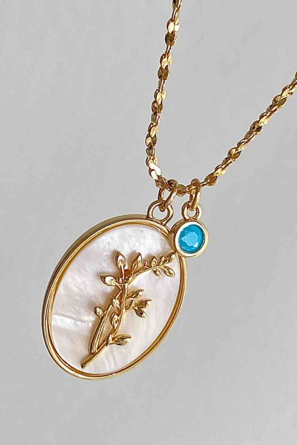 Flower Shell Pendant Copper Necklace - WAZKA