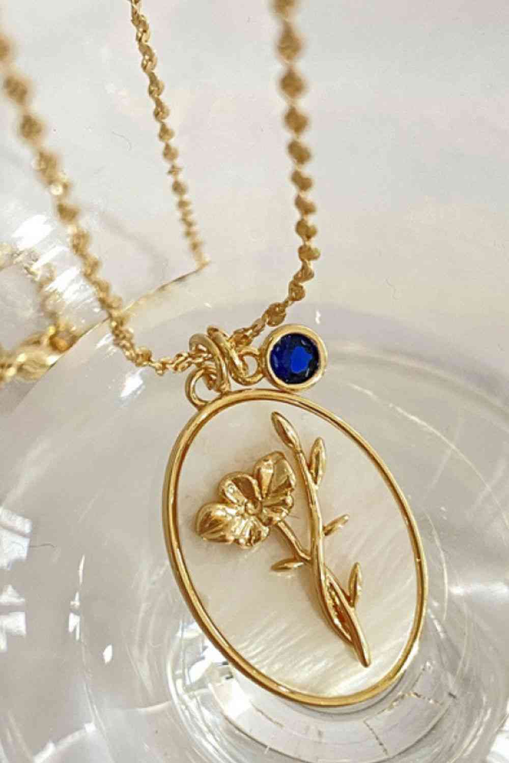 Flower Shell Pendant Copper Necklace - WAZKA