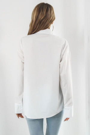 Dropped Shoulder Longline Shirt - WAZKA