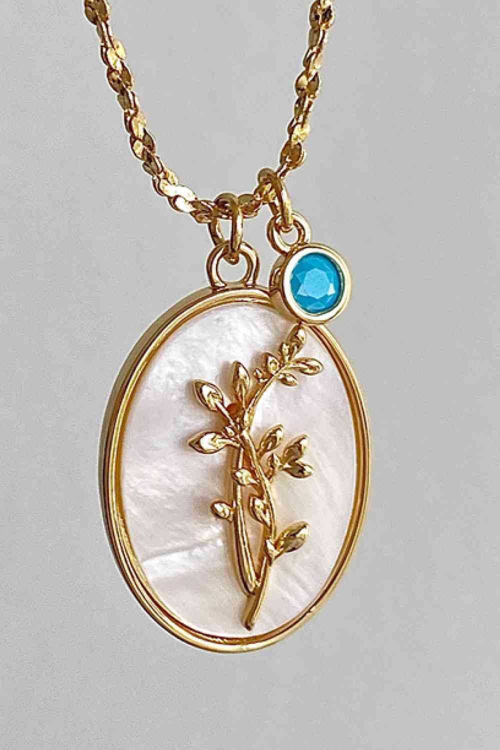 Flower Shell Pendant Copper Necklace - WAZKA