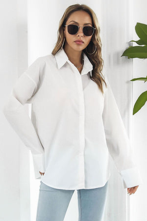 Dropped Shoulder Longline Shirt - WAZKA