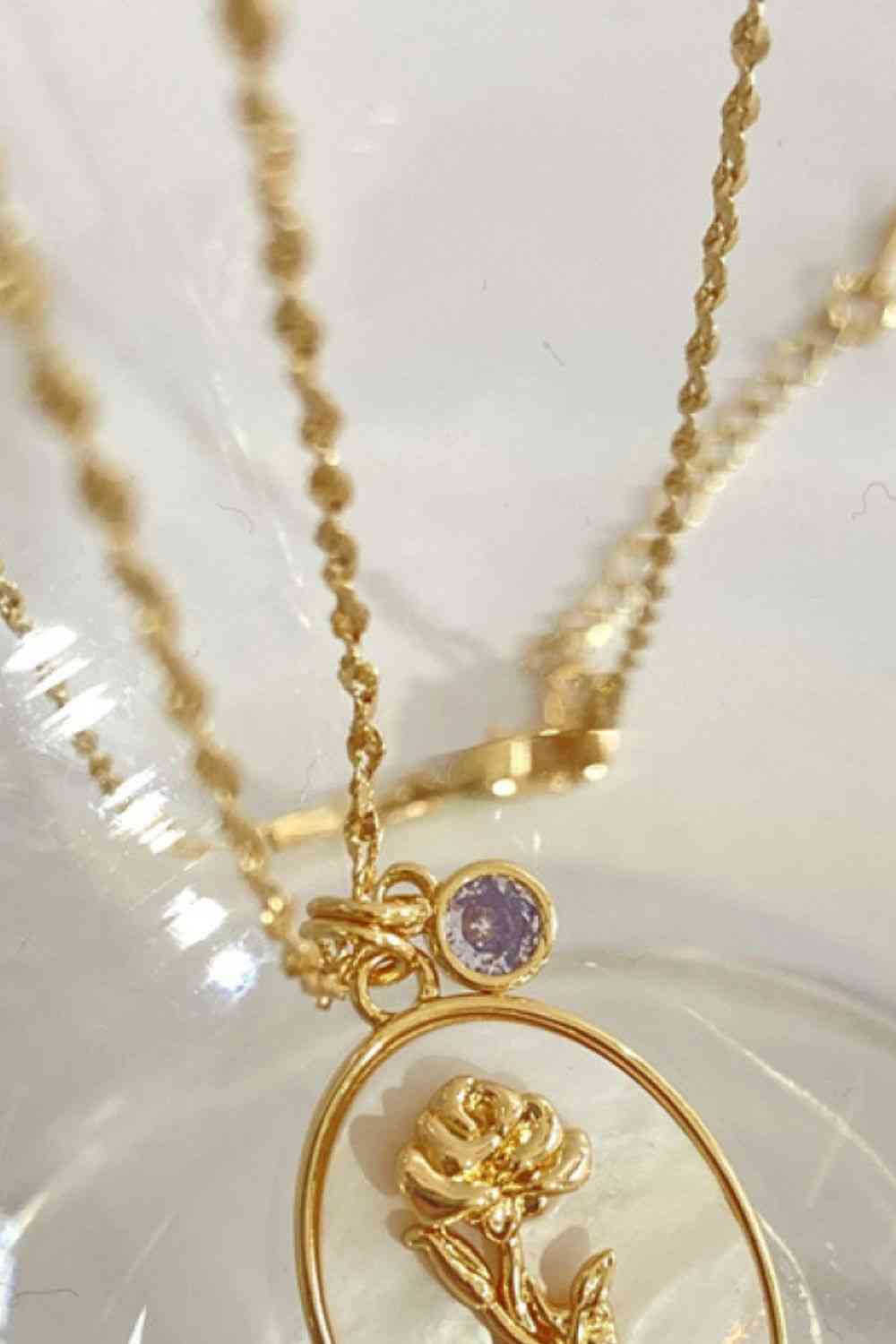 Flower Shell Pendant Copper Necklace - WAZKA