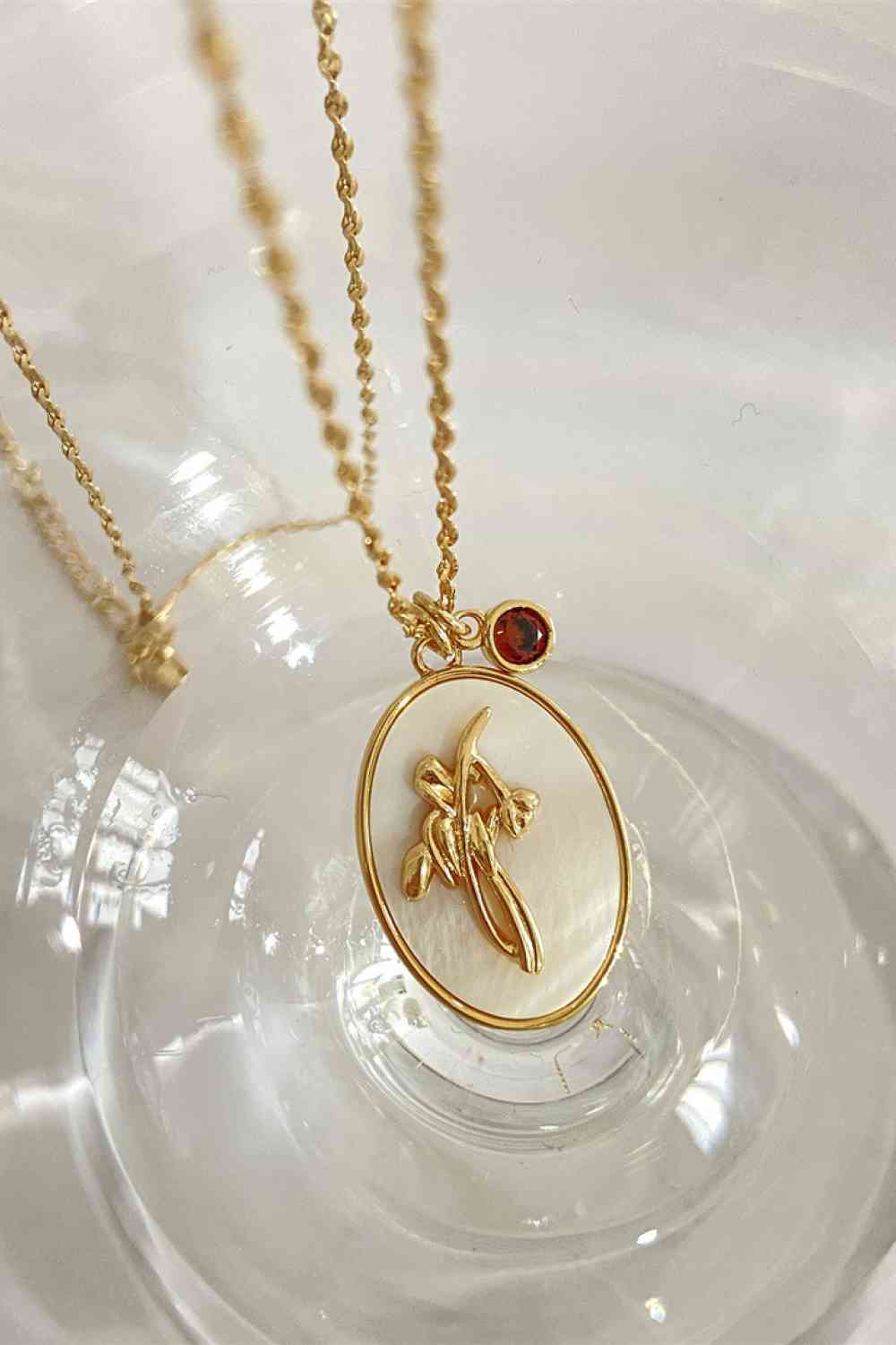 Flower Shell Pendant Copper Necklace - WAZKA